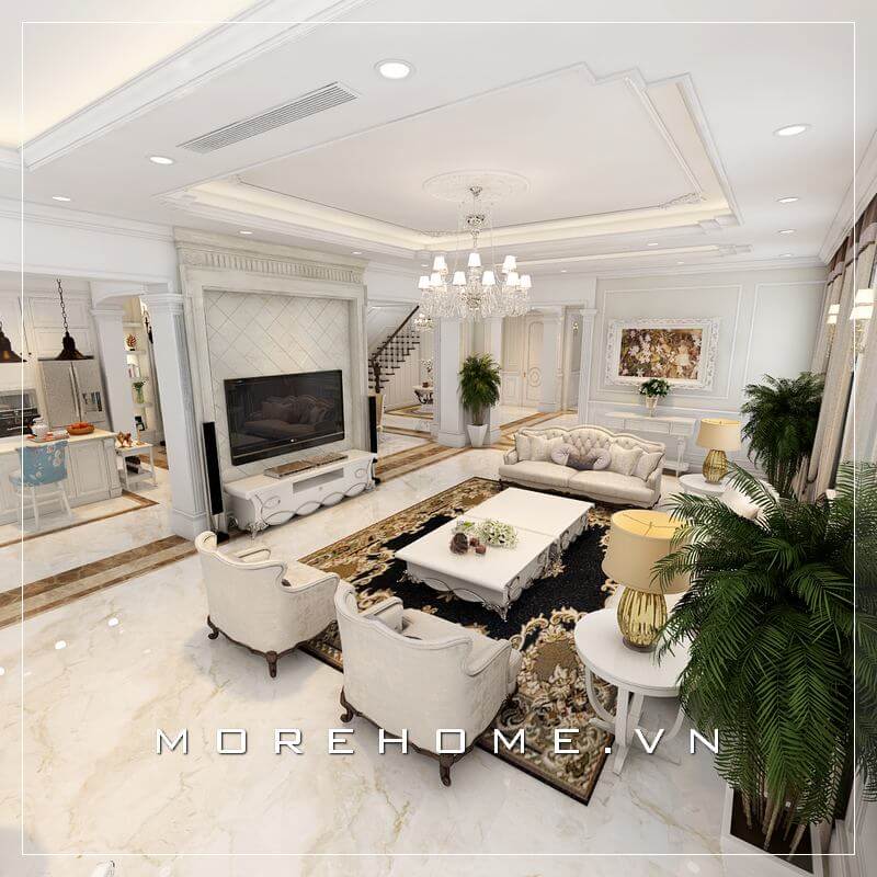 Sofa chung cư tân cổ điển